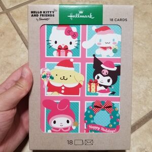 Hallmark Sanrio Hello Kitty & Friends Christmas Holiday Cards (Box Of 18)